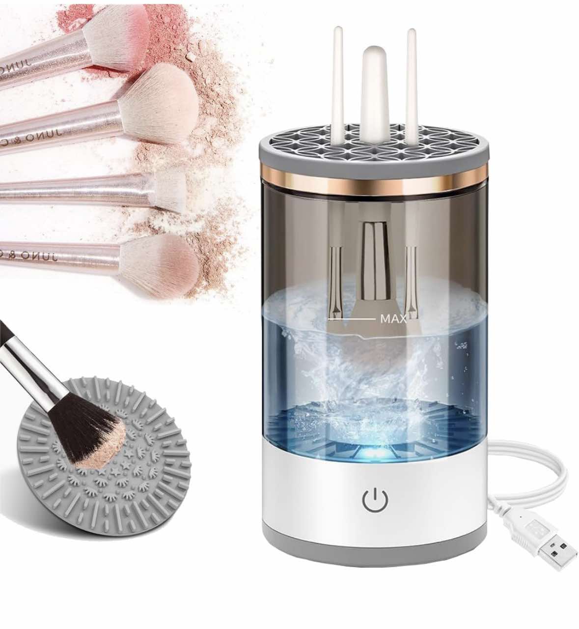 GlowClean™ Limpador de pincéis de maquilhagem