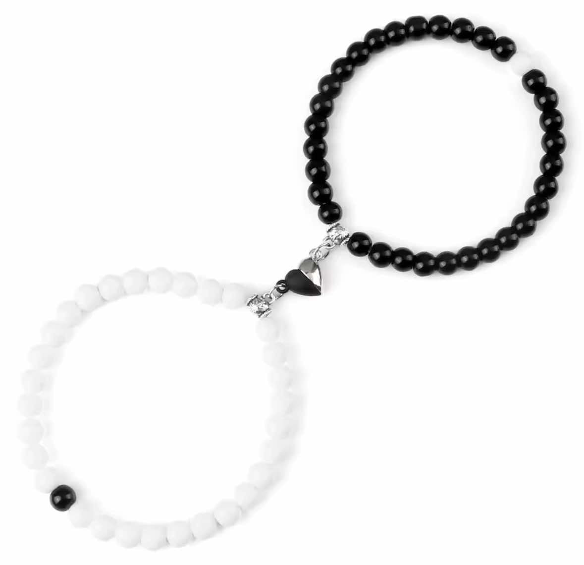 Par de pulseiras de pedras naturais