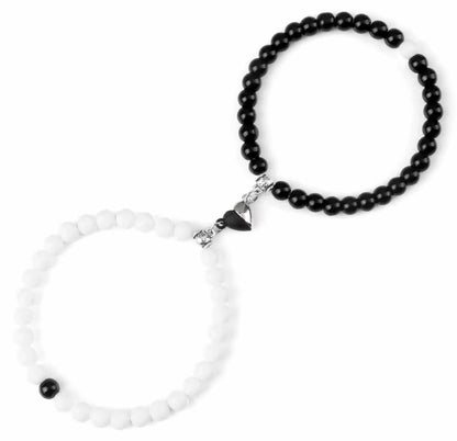 Par de pulseiras de pedras naturais