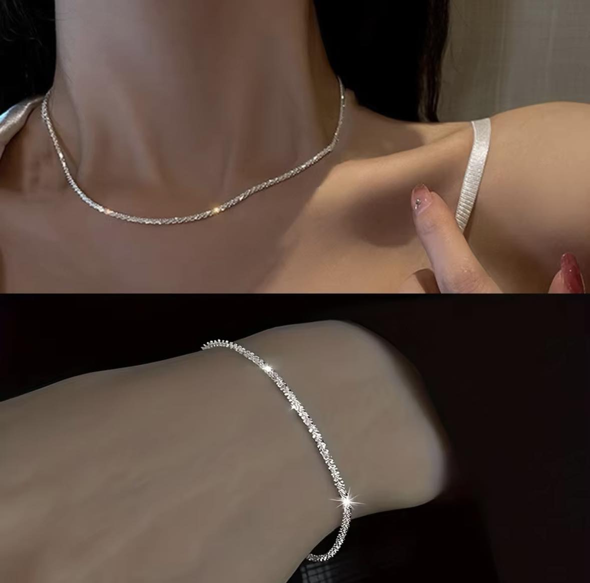 Silver Star - Conjunto elegante e cintilante
